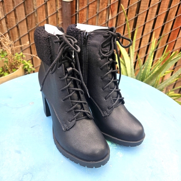 Lace Up Combat Boots Redwood Women's Size 8 - Picture 2 of 16